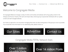 Tablet Screenshot of congregatemedia.com